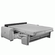 Canapé lit convertible express Frenze 3-4 places - Matelas 18 cm - Sommier à lattes Renatonisi - Gris_5