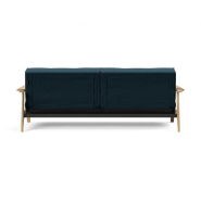 Canapé-lit design SPLITBACK FREJ - convertible 115x210 cm - accoudoirs en bois - tissu Argus Navy Blue - Innovation Living_5