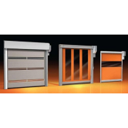 Porte verticale rapide pour un usage intensif dans les industries