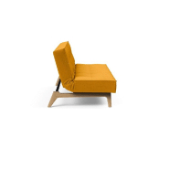 Canapé convertible INNOVATION LIVING SPLITBACK EIK - 115x200 cm - Tissu Elegance Burned Curry - Design scandinave_5