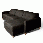 Canapé d'angle Norway - Matelas 16 cm - Système express - Sommier lattes Renatonisi - Tissu tweed taupe_5