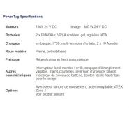 Powertug - tracteur pousseur Nu-Star Material Handling Ltd - moteurs 1 kW - remorqueur de récipients et chariots jusqu'à 1000 kg_5