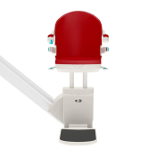 Monte-escalier droit monorail avec repose-pied rabattable et pivotement - Portance 137kg,160kg allant jusqu'à 200kg -  Handicare 1000_5