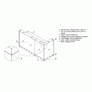 Banque d'accueil lumineuse droite série Linea avec accès PMR - MDD - Droite, Blanc_5