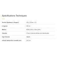 Lame composite Novodeck Primo pour clôture de 240 cm