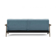 Canapé-lit design Innovation Living Splitback Frej - Convertible 115x210 cm - Chêne fumé - Tissu Mixed Dance Light Blue_5