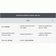 Échafaudage roulant aluminium Neolium SX - Comabi SNC - hauteur de travail maxi 7,8 m - montage sécurisé et roues anti-trace_5