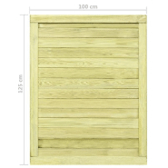 Vidaxl portail de jardin bois de pin imprégné 125x100 cm 45334_5