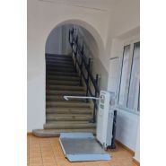 Monte-escalier avec plateforme V6 - pour escaliers droits - sécurité totale - personnalisable en couleurs RAL_5