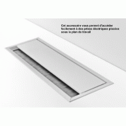 Bureau d'angle électrique réglable en hauteur - Quadrifoglio - Oui, Non, 140, Blanc_6