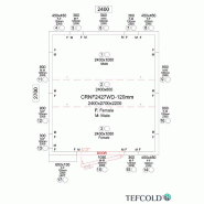 Chambre froide négative 10,41 m3 (2400 x 2700 x 2200 mm) avec monobloc de paroi et porte 850_5