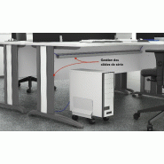 Bureau vague Sigma - Mobel Linea - Blanc 9010, 140, Acacia clair, Droite_5