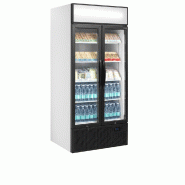 Vitrine réfrigérée FSC - 2 ou 3 portes avec caisson lumineux - Finition blanc ou noir - Réf : FSC891H_5