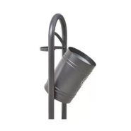 Corbeille publique Vercors 40 L - seau intérieur en tôle électrozinguée avec anses - courbes élégantes_5