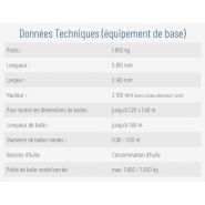 Machine d'enrubannage dotée d'un moteur diesel refroidi à l'eau