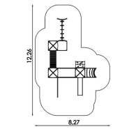 Jeu multi tours en acier inoxydable - Aire de jeux conforme EN1176 - Référence BT11023_5