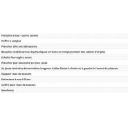 Porte engins agricole avec charge utile élevée et rampes hydrauliques