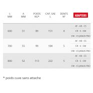 Godet squelette General Duty - Vs 60GD - Cangini - 600 mm_5