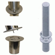 Borne toscane tete bombee amovible par cle triangle de 11_5