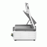 Grill de contact Panini 1/2 rainuré 1/2 lisse 340x230mm HENDI_5