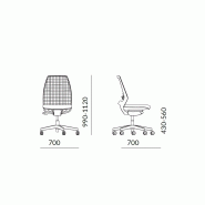 Fauteuil de bureau Apollo en résille - Mécanisme synchrone et soutien lombaire_5
