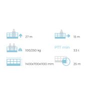 Plateforme élévatrice avec pont en aluminium antidérapant
