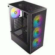 Antec ax27 rgb elite boîtier pc midi tower gaming atx, noir_5