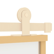 Vidaxl porte coulissante doré 76x205 cm verre esg dépoli et aluminium 155151_5