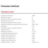Spider 685/6 - faneuse rotative à 6 rotors - sip - largeur de travail 6,80 m_5