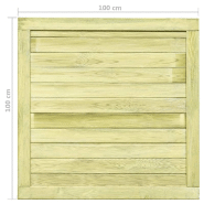 Vidaxl portail de jardin bois de pin imprégné 100x100 cm 45333_5