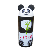 Poubelle robuste en forme de panda, tigre ou souris
