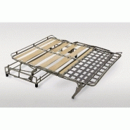 Canapé convertible 3 places MOJITO - Matelas 16 cm - Système express - Sommier à lattes 140 cm - Microfibre bordeaux - Fabrication italienne_5