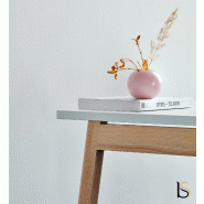 Bureau 2 personnes Ogi Wood - MDD - Non, Blanc, 120 x 141 cm_5