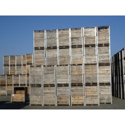 Caisse-palette en bois , dimensions extérieures 1000 x 1200 mm - type RSA