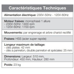 Duo plus machine à tailler les clés plates - Poids 23 kg - Silca SAS