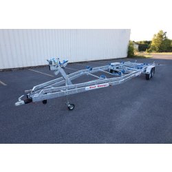 10m-2m55- 2X1800 kg - 3500 kg - VLEMMIX - Remorque Porte-Bateau