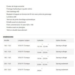Remorque agricole d'ensilage Redrock - capacité de 10,5 t à 20 t - châssis solide et essieux grande vitesse