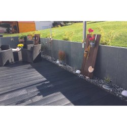 Mur en L en plastique recyclé pour retenue de terre - Talus, étang, robuste et recyclable