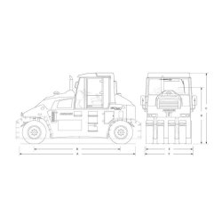 ART 240 Tier 4f - Compacteur sur pneus Ammann - Longueur 5030 mm, moteur diesel haute performance, réduction des émissions et consommation