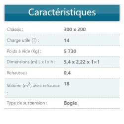 B140BV Remorque agricole standard - Delaplace - Charge 14 t - Acier DKP355MC - Rehausses et sécurité renforcées