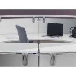 Banque d'accueil modulable arrondie - DV701 ABAKO