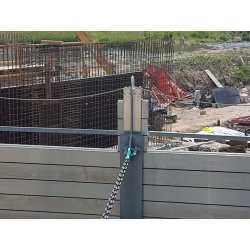 Système de protection anti-inondation FLO-DEM 80 - Maison individuelle et site industriel - Glissières latérales et poutrelles démontables