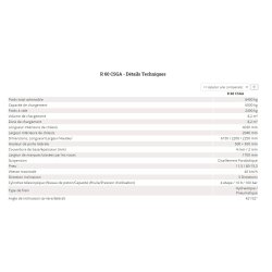 R 60 CSGA - Benne agricole à double essieu - Romsan - Capacité 6000 kg