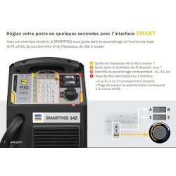 Poste de soudage 2-en-1 mig/mag & no gaz - smartmig 162 GYS