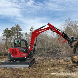 Midi-pelle compacte et puissante SV100-2 YANMAR - Performances et fiabilité pour divers chantiers