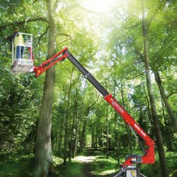 Nacelle araignée sur chenille compacte - Spider 13.80 - Portée latérale optimisée et hauteur de travail 13,40 m