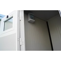 Cabine wc à la turque 113cm x 113cm x 265cm (sur pieds)