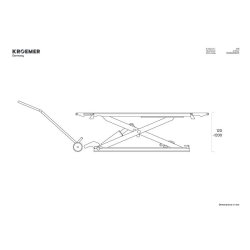 Pont élévateur à ciseaux mobile 4 tonnes "Fribourg" KROEMER X28