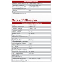 Groupe électrogène diesel MOSA GE 15 YSXC - Triphasé 14 kVA - Insonorisé avec autonomie de 23h