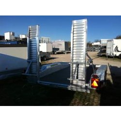 Remorque porte-engins Lider - 2 essieux - PTC 3500 kg - châssis tubulaire mécano-soudé galvanisé